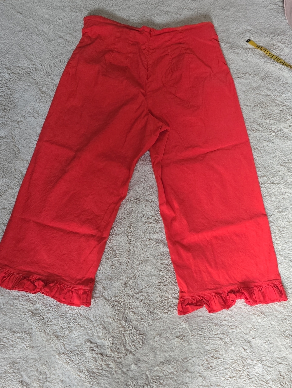 Maeve Red Ruffle-Hem Pajama Pants